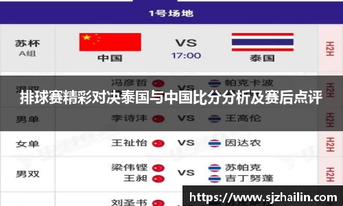 排球赛精彩对决泰国与中国比分分析及赛后点评