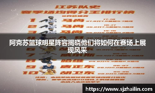 阿克苏篮球明星阵容揭晓他们将如何在赛场上展现风采